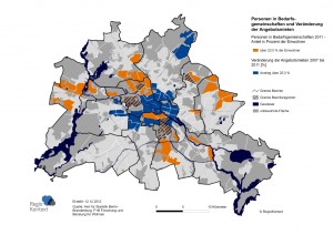 Mittlere Angebotsmieten in Berlin 2011